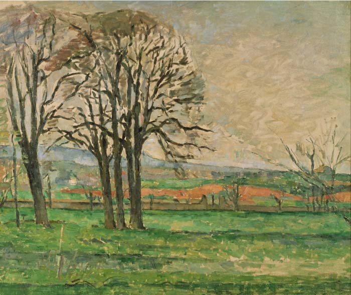 保罗·塞尚（Paul Cézanne）超清作品_田野树木 72ppi