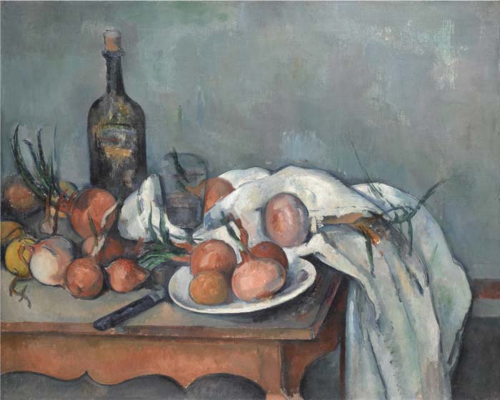 保罗·塞尚（Paul Cézanne）超清作品_《洋葱》 14ppi