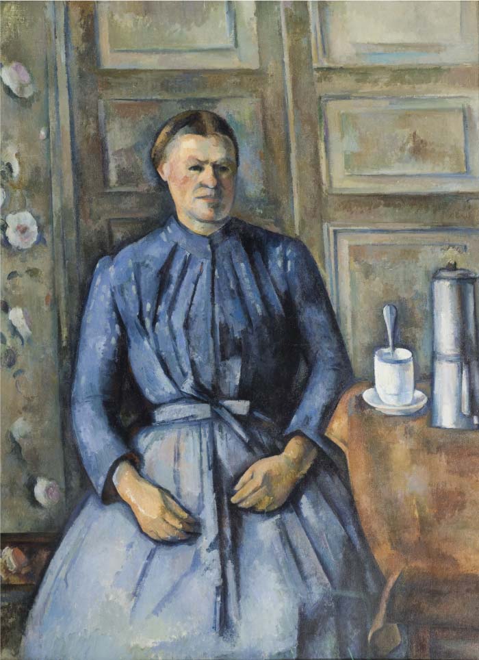 保罗·塞尚（Paul Cézanne）超清作品_咖啡壶边的妇女 72ppi