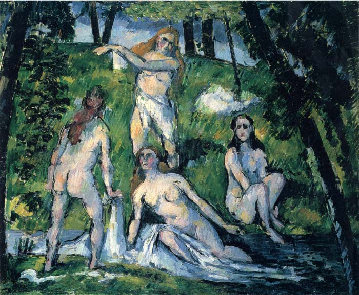 保罗·塞尚（Paul Cézanne）超清作品_沐浴者