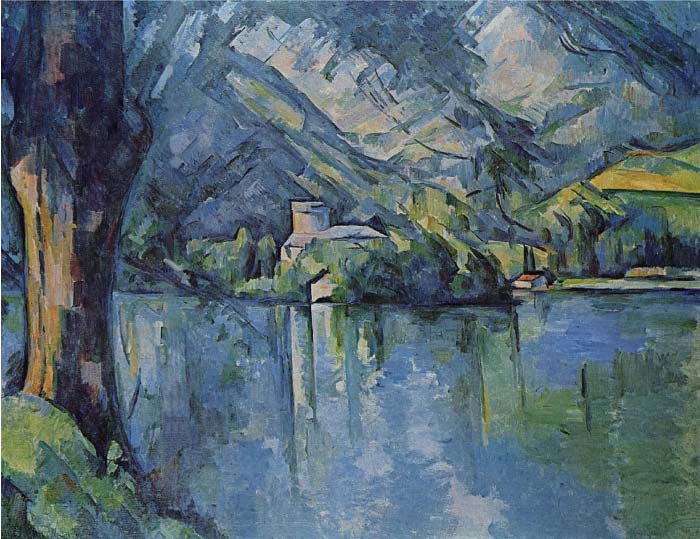 保罗·塞尚（Paul Cézanne）超清作品_《安纳西湖》
