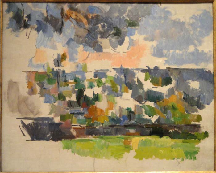 保罗·塞尚（Paul Cézanne）超清作品_《卢弗斯花园》