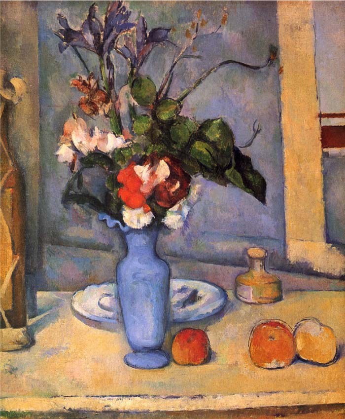 保罗·塞尚（Paul Cézanne）超清作品_静物花瓶水果