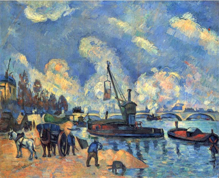 保罗·塞尚（Paul Cézanne）超清作品_码头装卸