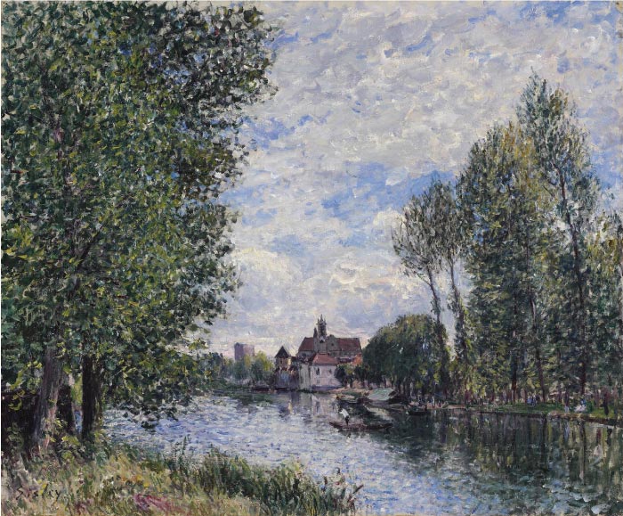 阿尔弗雷德·西斯利（Alfred Sisley）高清作品-莫瑞的夏天 Ete A Moret