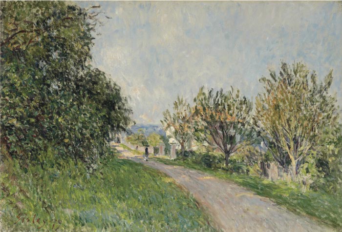 阿尔弗雷德·西斯利（Alfred Sisley）高清作品-Path near Sevres