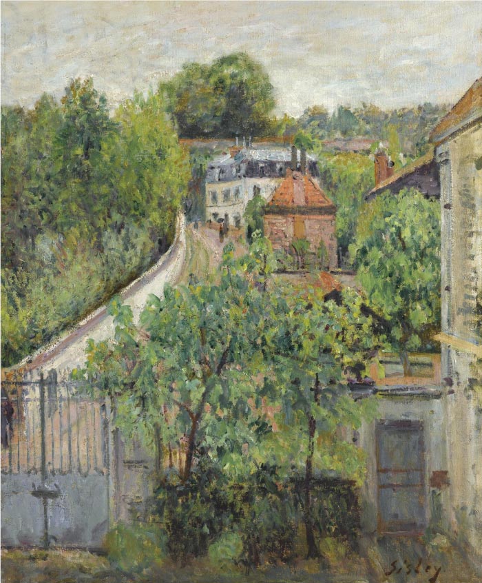 阿尔弗雷德·西斯利（Alfred Sisley）高清作品-塞夫尔景观 Vue de Sevres