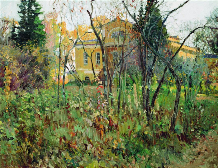 维诺格拉多夫（Sergei Arsenievich Vinogradov）作品-秋天的庄园