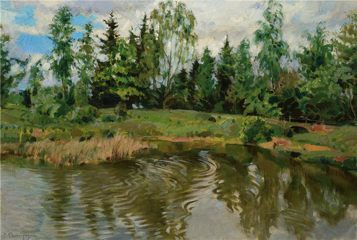 维诺格拉多夫（Sergei Arsenievich Vinogradov）作品-伏尔加河