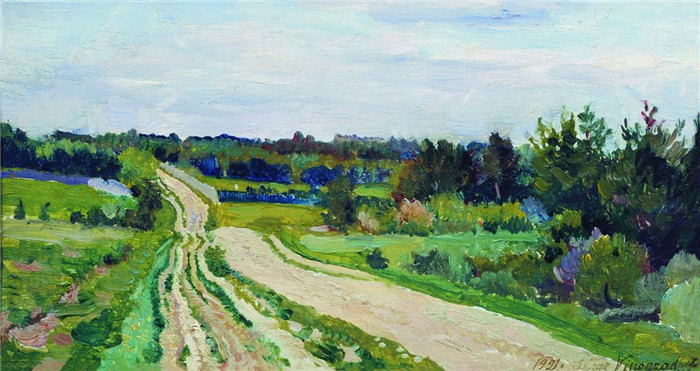 维诺格拉多夫(Sergei Arsenievich Vinogradov)作品-Scenery. Etude