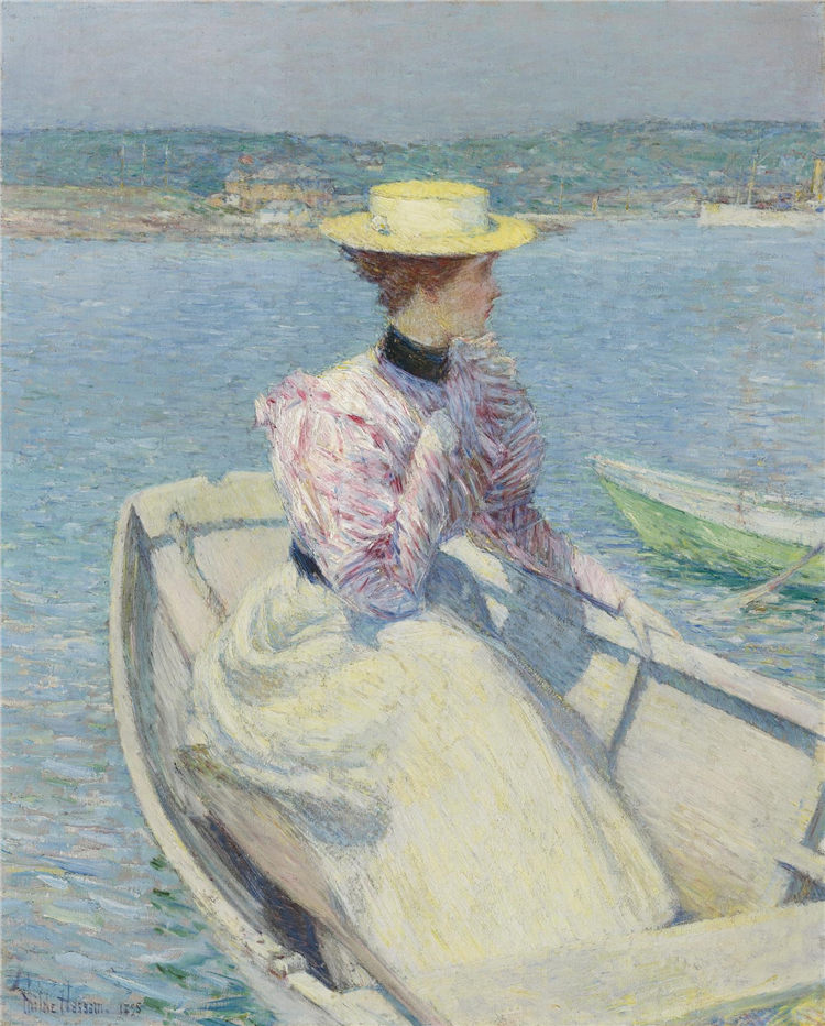 柴尔德·哈萨姆(Childe Hassam)--the white dory gloucester