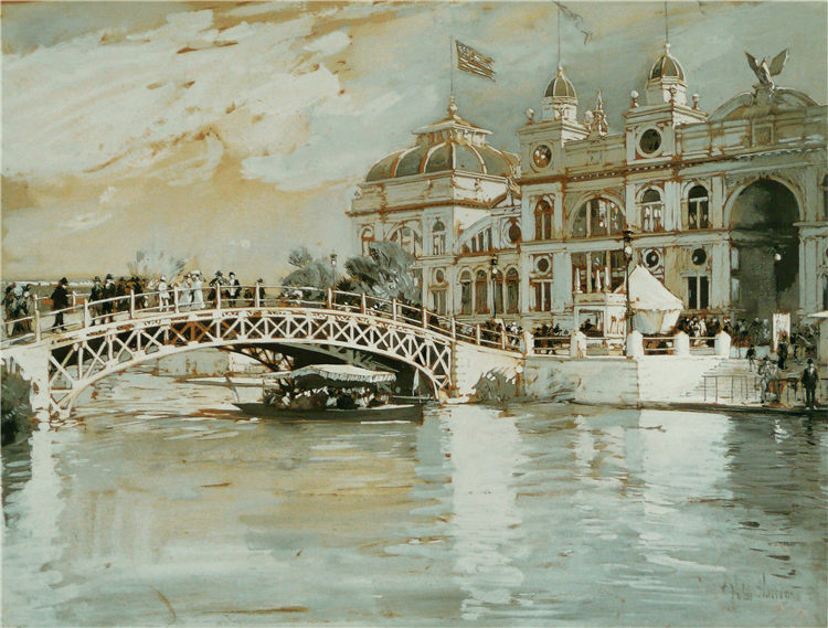 柴尔德·哈萨姆(Childe Hassam)-Columbian Exposition, Chicago