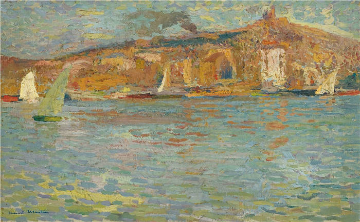 亨利·马丁(Henri-Jean Guillaume Martin)高清作品-艳阳下的帆船