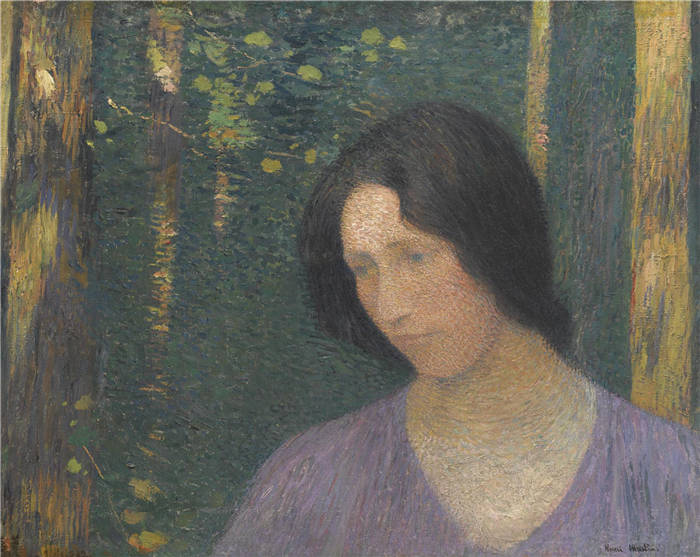亨利·马丁（Henri-Jean Guillaume Martin）高清作品-忧郁的女人