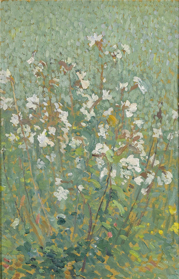亨利·马丁（Henri-Jean Guillaume Martin）高清作品-野花油画