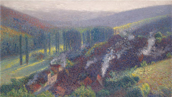 亨利·马丁(Henri-Jean Guillaume Martin)高清作品-农村风光