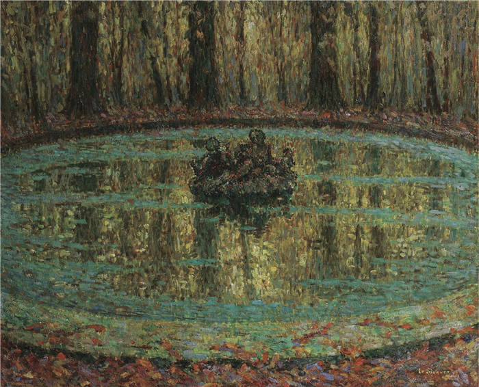 亨瑞·塞蒂纳( Henri Le Sidaner)高清作品 -游泳池