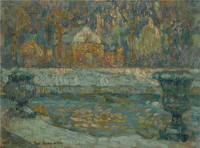 亨瑞·塞蒂纳( Henri Le Sidaner)高清作品 -海王星盆地