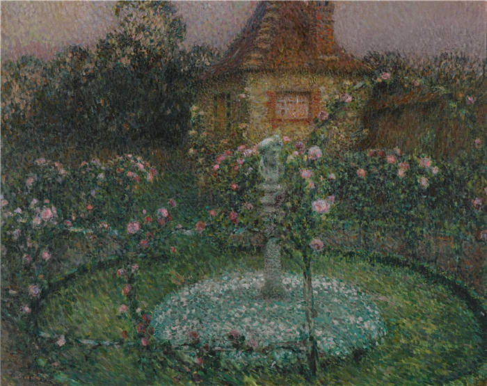 亨瑞·塞蒂纳( Henri Le Sidaner)高清作品 -LE PAVILLON, GERBEROY
