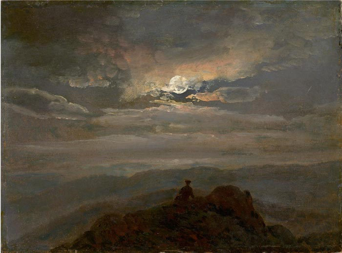 约翰·克里斯蒂安·达尔（Johan Christian Dahl）高清作品-月球景观（1823）