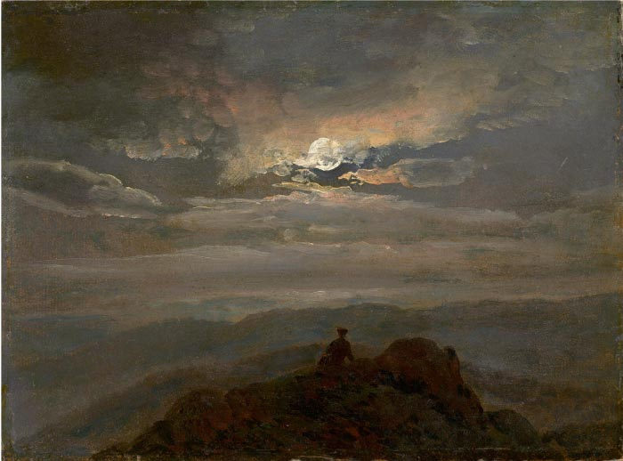 约翰·克里斯蒂安·达尔(Johan Christian Dahl)高清作品-月球景观(1823)