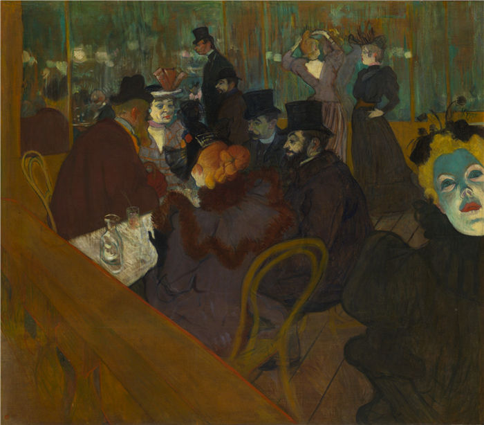 劳特雷克（Henri de Toulouse-Lautrec）-在红磨坊