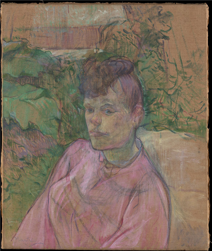（Henri de Toulouse-Lautrec）-佛瑞斯特先生花园中之女子Woman in the Garden of