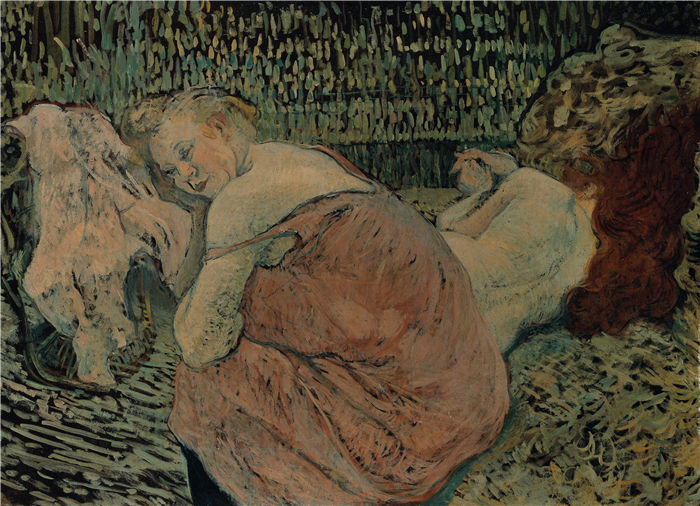 劳特雷克（Henri de Toulouse-Lautrec）-两个朋友Two Friends
