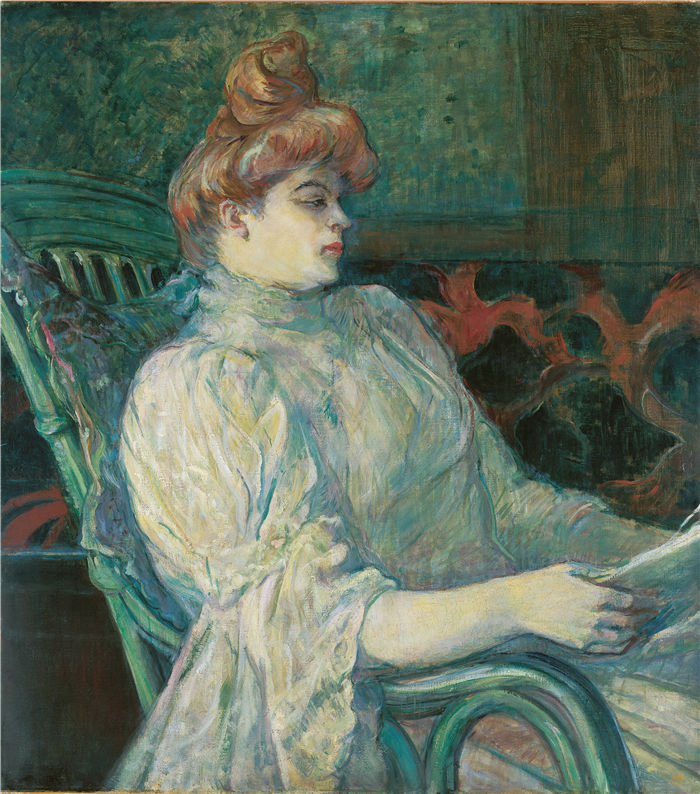 劳特雷克（Henri de Toulouse-Lautrec）-玛尔特夫人