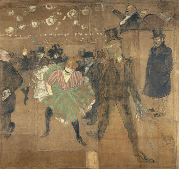 劳特雷克（Henri de Toulouse-Lautrec）高清作品-情人节舞蹈