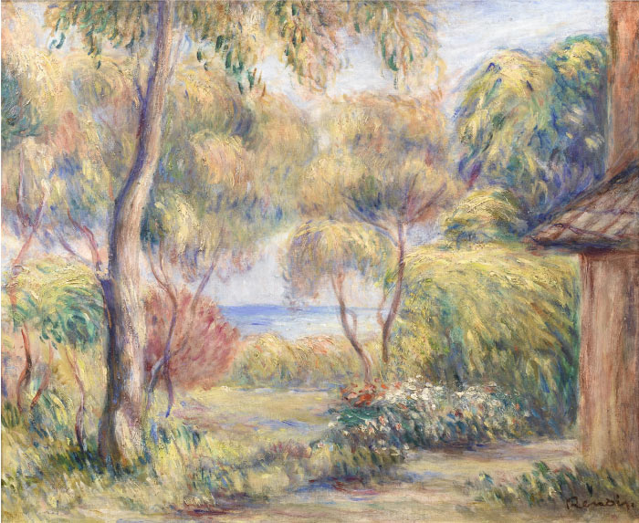 雷诺阿（Pierre-Auguste Renoir）作品-Paysage Cagnes 
