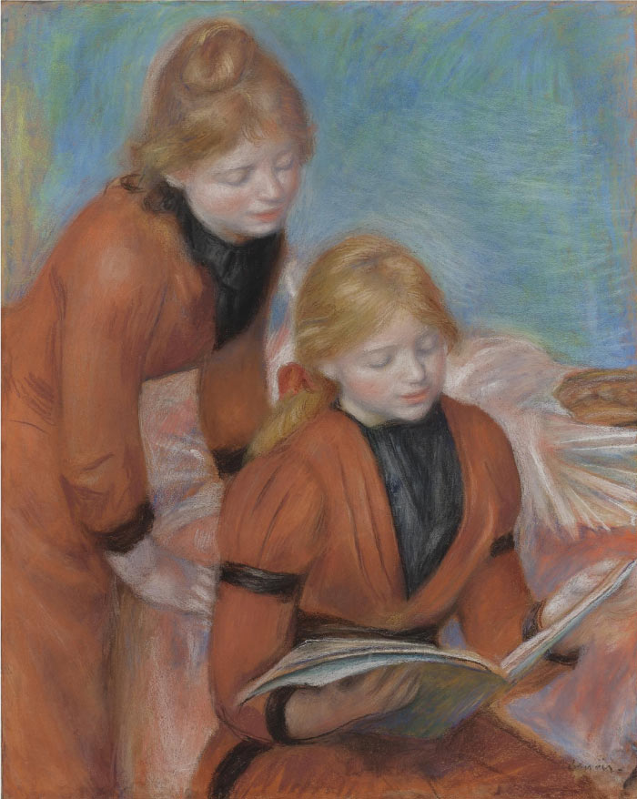 雷诺阿（Pierre-Auguste Renoir）作品-LA LECTURE