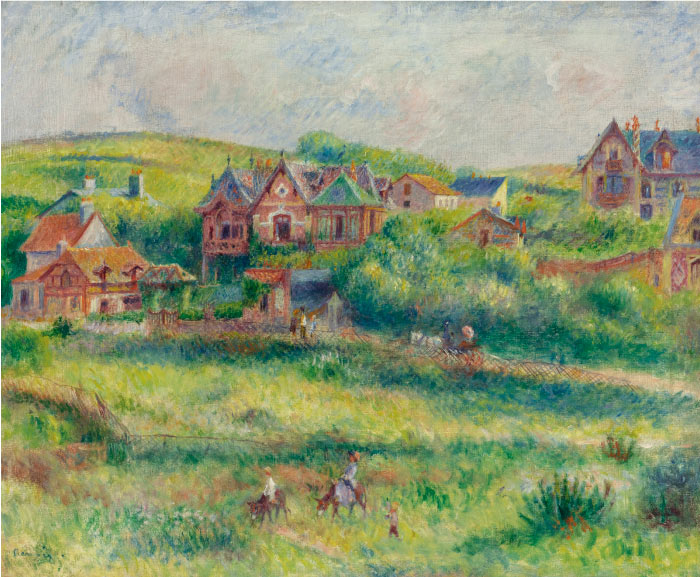 雷诺阿（Pierre-Auguste Renoir）作品-小屋 LE CHALET DE BLANCHE PIERSON A POURVILLE