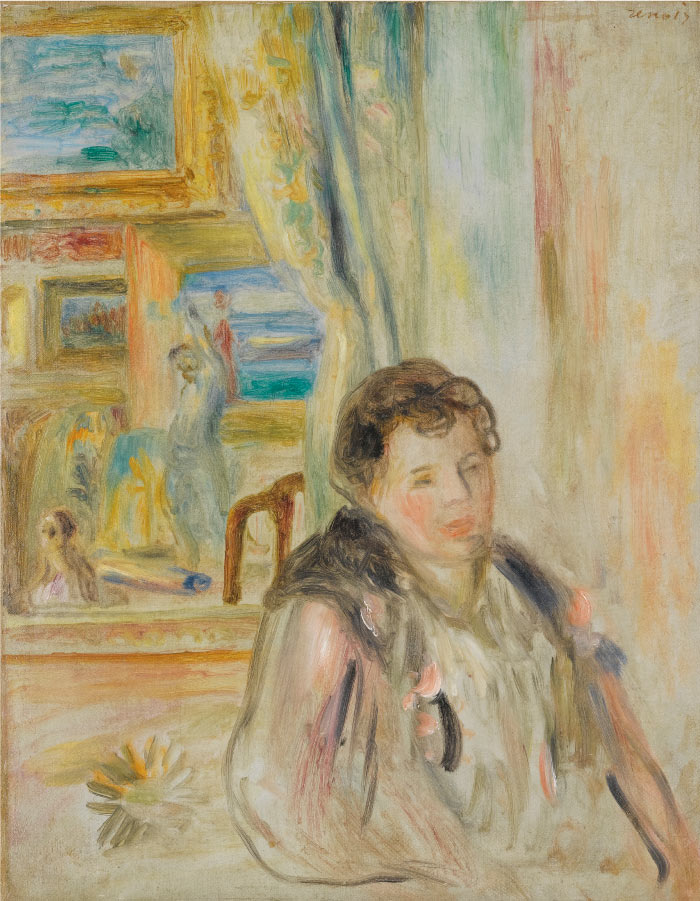 雷诺阿(Pierre-Auguste Renoir)作品-FEMME DANS UN INTERIEUR
