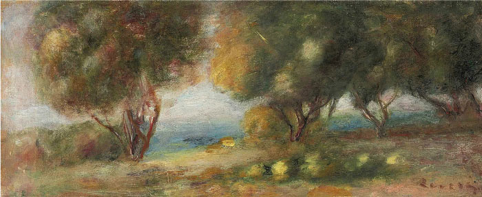 雷诺阿（Pierre-Auguste Renoir）作品-海边风景