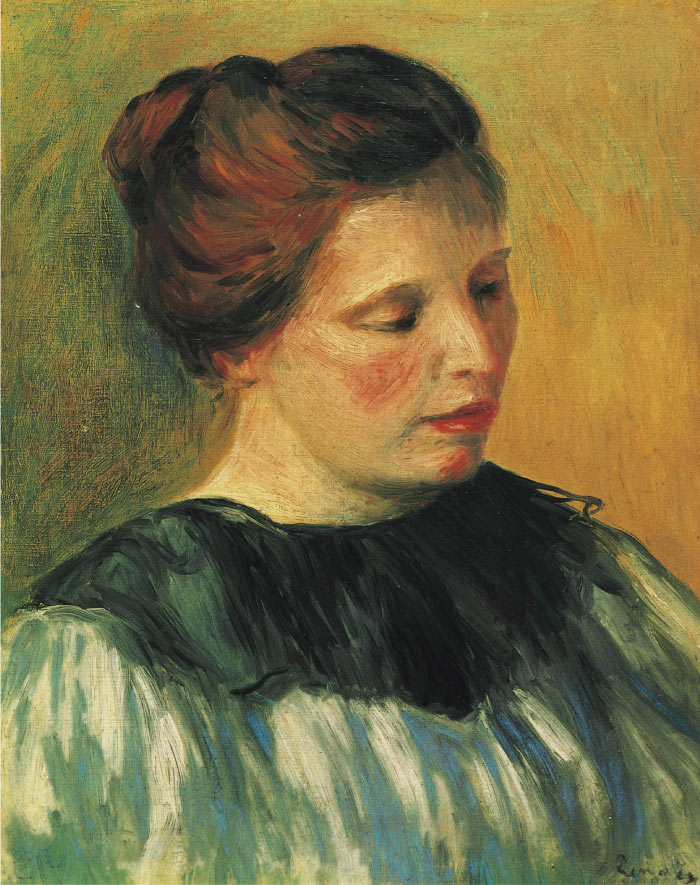 雷诺阿（Pierre-Auguste Renoir）作品-TÊTE DE FEMME