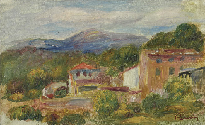 雷诺阿（Pierre-Auguste Renoir）作品-卡涅斯景观（2）