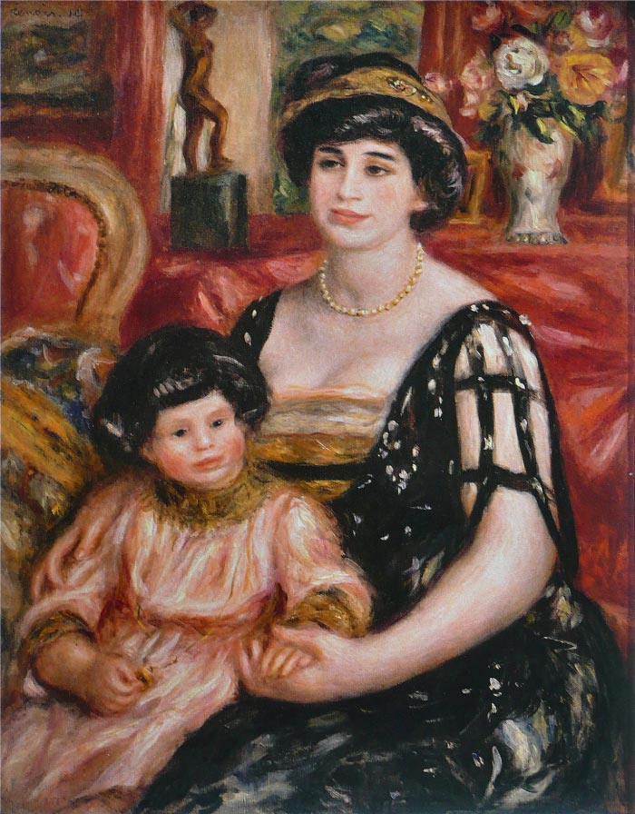 雷诺阿（Pierre-Auguste Renoir）作品-Madame Josse Bernheim-Jeune