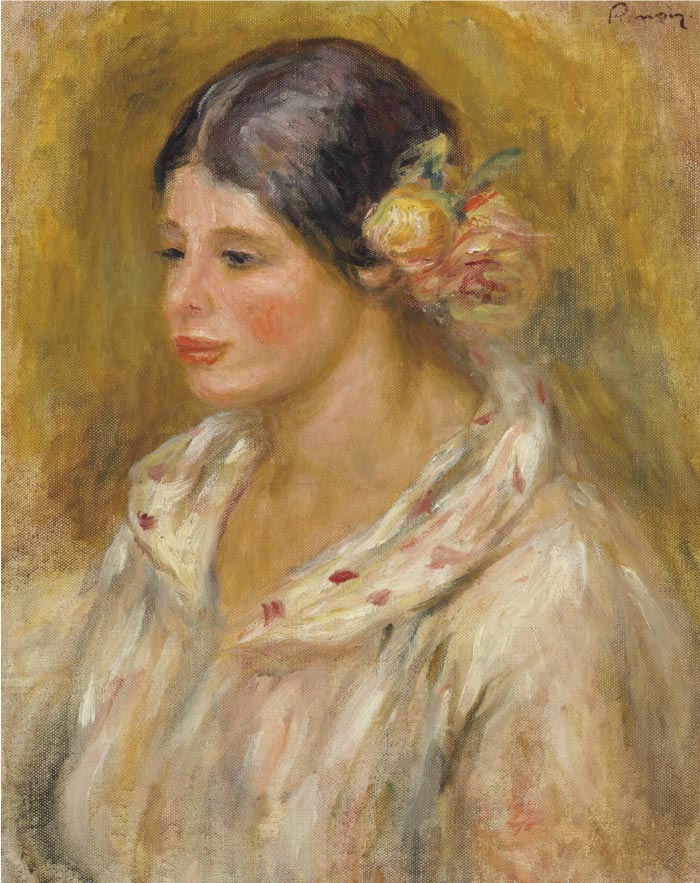 雷诺阿（Pierre-Auguste Renoir）作品-TÊTE DE MADELEINE