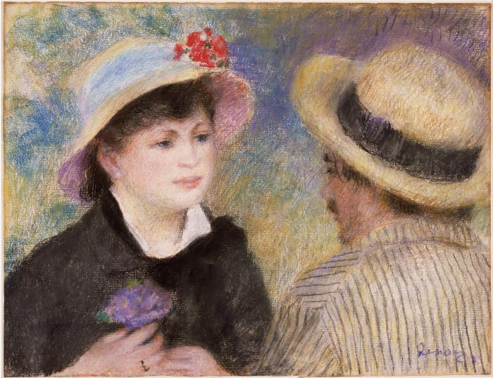 雷诺阿（Pierre-Auguste Renoir）作品-划船情侣