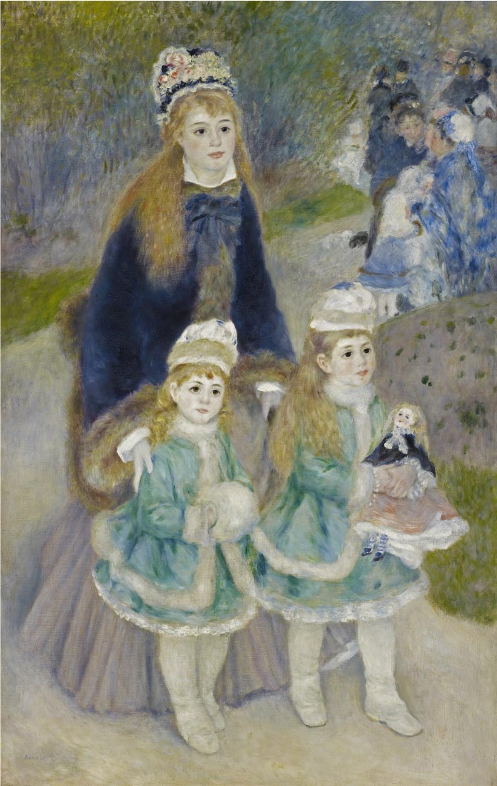 雷诺阿（Pierre-Auguste Renoir）作品-La Promenade