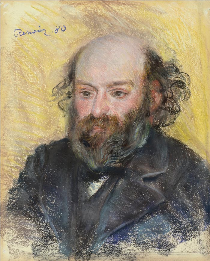 雷诺阿（Pierre-Auguste Renoir）作品-塞尚肖像