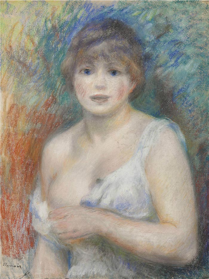 雷诺阿（Pierre-Auguste Renoir）作品-珍妮·萨马里肖像