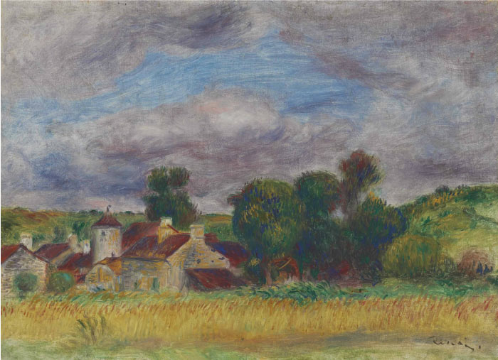 雷诺阿（Pierre-Auguste Renoir）作品-PAYSAGE DE BRETAGNE