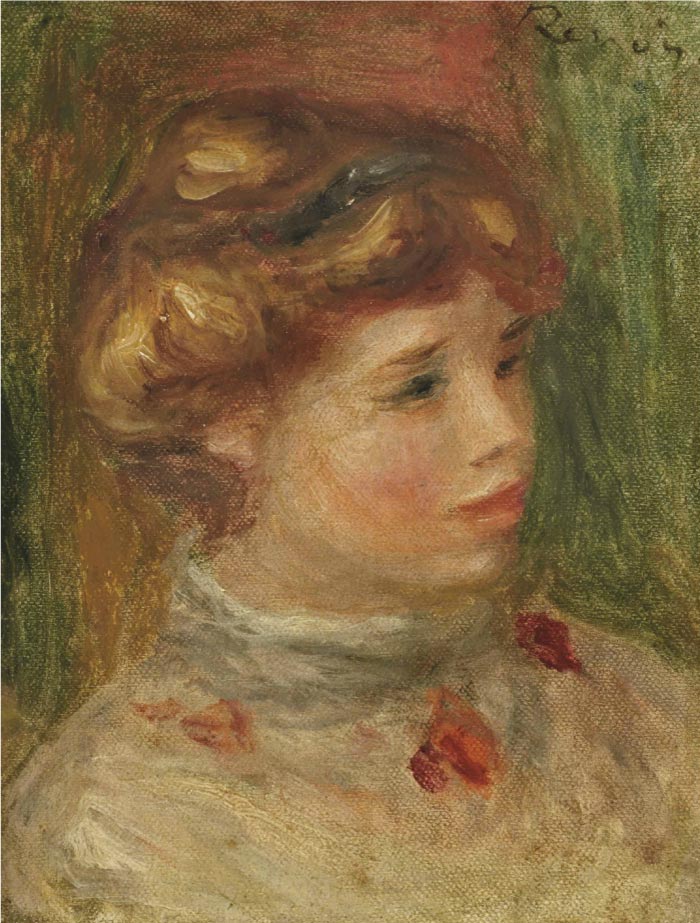 雷诺阿（Pierre-Auguste Renoir）作品-女性肖像