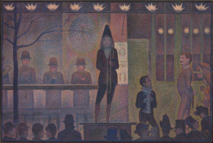 乔治·修拉（Georges Seurat）高清作品- 杂耍秀