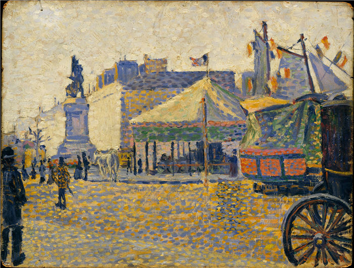 保罗·西涅克（Paul Signac）作品-克利希广场 Place de Clichy