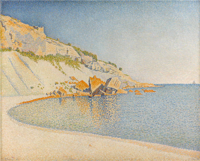 保罗·西涅克（Paul Signac）作品-Cassis, Cap Lombard, Opus