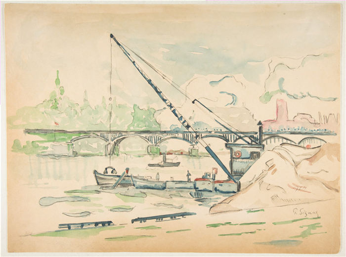 保罗·西涅克（Paul Signac）作品-艺术之桥
