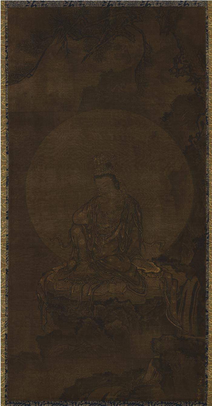 日本佛画 《如意轮观音图》高清作品 130x68